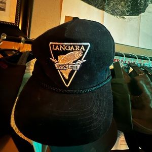 Corduroy blue strap snap back